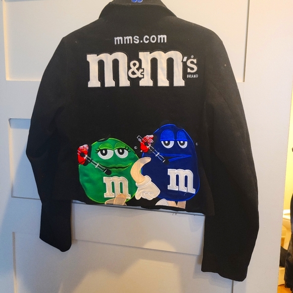 Vintage woman jean racing jacket size Medium - Picture 3 of 7